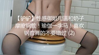 【驴驴】性感御姐用逼和奶子摩擦钢管！瑜伽一字马！喜欢钢管舞的不要错过 (2)