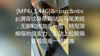 [MP4/ 1.44G]&nbsp;&nbsp;满背纹身萌萌哒双马尾美妞，无聊和炮友来一炮，特写深喉吸吮很卖力，主动上位骑乘，扶着屁股一顿猛操