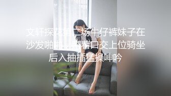 文轩探花第二场牛仔裤妹子在沙发啪啪，蹲着口交上位骑坐后入抽插猛操呻吟