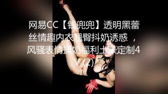 网易CC【钱兜兜】透明黑蕾丝情趣内衣翘臀抖奶诱惑 ，风骚表情揉奶福利土豪定制4V (2)